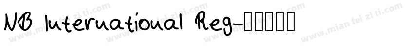 NB International Reg字体转换